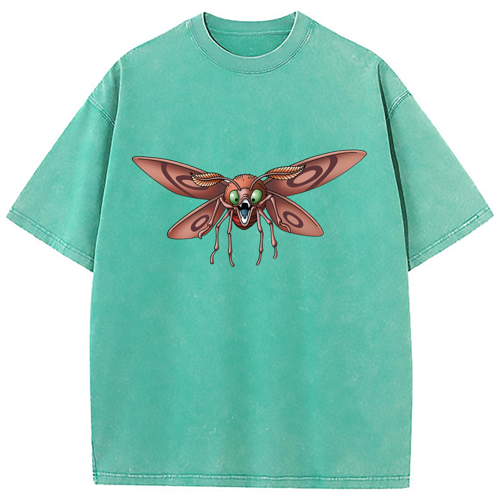 （画像用） ドラゴンクエスト Doragon Kuesuto Dragon Quest 綿100% ヴィンテージ風 半袖Tシャツ（フロントプリント）